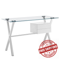 Modway EEI-1181-WHI Stasis Office Desk in White