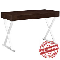 Modway EEI-1183-WAL Sector Office Desk in Walnut