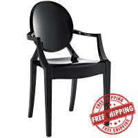 Modway EEI-121-BLK Casper Dining Armchair in Black