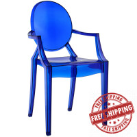 Modway EEI-121-BLU Casper Dining Armchair in Blue