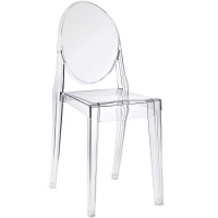 Modway EEI-122-CLR Casper Dining Side Chair in Clear