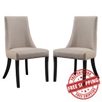 Modway EEI-1297-BEI Reverie Dining Side Chair Set of 2