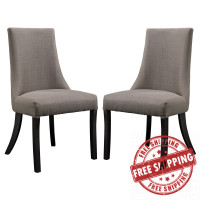 Modway EEI-1297-GRY Reverie Dining Side Chair Set of 2