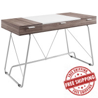 Modway EEI-1321-BIR Panel Desk in Birch