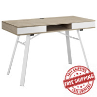 Modway EEI-1322-OAK Stir Office Desk in Oak