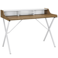 Modway EEI-1327-WAL Bin Desk in Walnut