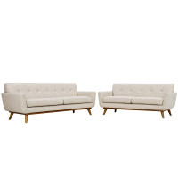 Modway EEI-1348-BEI Engage Loveseat and Sofa Set of 2