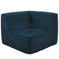 Modway EEI-1356-AZU Align Upholstered Corner Sofa in Azure
