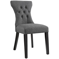 Modway EEI-1380-GRY Silhouette Dining Side Chair in Gray