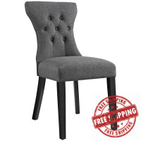 Modway EEI-1380-GRY Silhouette Dining Side Chair in Gray