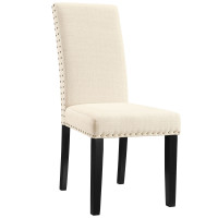 Modway EEI-1384-BEI Parcel Dining Fabric Side Chair in Beige