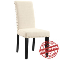 Modway EEI-1384-BEI Parcel Dining Fabric Side Chair in Beige