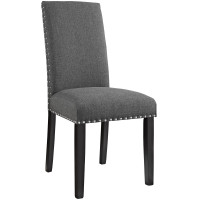 Modway EEI-1384-GRY Parcel Dining Fabric Side Chair in Gray