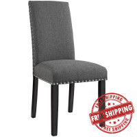 Modway EEI-1384-GRY Parcel Dining Fabric Side Chair in Gray