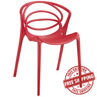 Modway EEI-1451-RED Locus Dining Side Chair in Red