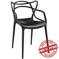 Modway EEI-1458-BLK Entangled Dining Armchair in Black