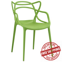 Modway EEI-1458-GRN Entangled Dining Armchair in Green