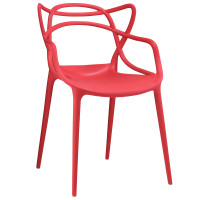 Modway EEI-1458-RED Entangled Dining Armchair in Red
