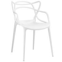 Modway EEI-1458-WHI Entangled Dining Armchair in White
