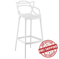 Modway EEI-1460-WHI Entangled Bar Stool in White