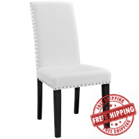 Modway EEI-1491-WHI Parcel Dining Vinyl Side Chair in White