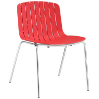 Modway EEI-1495-RED Trace Dining Side Chair in Red