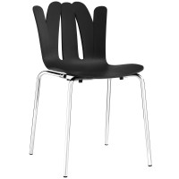 Modway EEI-1496-BLK Flare Dining Side Chair in Black