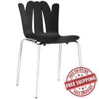 Modway EEI-1496-BLK Flare Dining Side Chair in Black