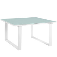 Modway EEI-1515-WHI-SET Fortuna Outdoor Patio Side Table in White