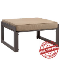 Modway EEI-1521-BRN-MOC Fortuna Outdoor Patio Ottoman in Brown Mocha