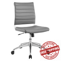 Modway EEI-1525-GRY Jive Mid Back Office Chair in Gray