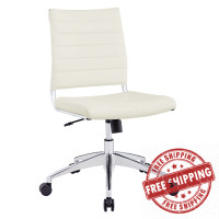 Modway EEI-1525-WHI Jive Mid Back Office Chair in White
