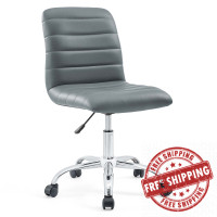 Modway EEI-1532-GRY Ripple Mid Back Office Chair in Gray