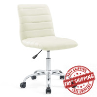 Modway EEI-1532-WHI Ripple Mid Back Office Chair in White