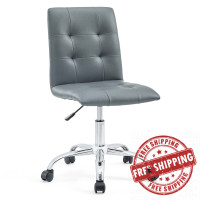 Modway EEI-1533-GRY Prim Mid Back Office Chair in Gray