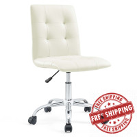 Modway EEI-1533-WHI Prim Mid Back Office Chair in White