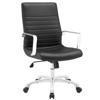 Modway EEI-1534-BLK Finesse Mid Back Office Chair in Black