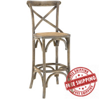 Modway EEI-1540-GRY Gear Bar Stool in Gray