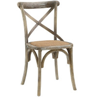 Modway EEI-1541-GRY Gear Dining Side Chair in Gray