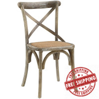 Modway EEI-1541-GRY Gear Dining Side Chair in Gray