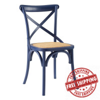 Modway EEI-1541-MID Midnight Blue Gear Dining Side Chair