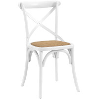 Modway EEI-1541-WHI Gear Dining Side Chair in White