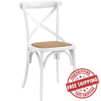Modway EEI-1541-WHI Gear Dining Side Chair in White