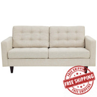 Modway EEI-1547-BEI Empress Upholstered Loveseat Beige