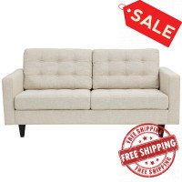 Modway EEI-1547-BEI Empress Upholstered Loveseat Beige