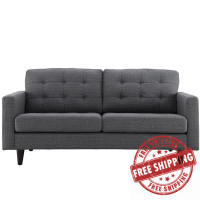 Modway EEI-1547-DOR Empress Loveseat in Gray