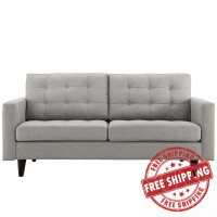 Modway EEI-1547-LGR Empress Loveseat in Light Gray