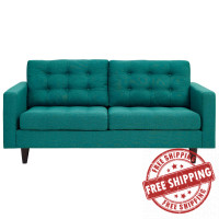 Modway EEI-1547-TEA Empress Upholstered Loveseat Teal