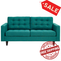 Modway EEI-1547-TEA Empress Upholstered Loveseat Teal