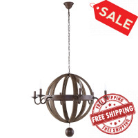 Modway EEI-1569 Catapult Chandelier in Antique Brass